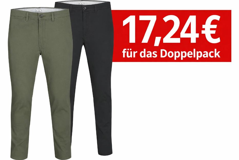 Jack&Jones: Chinos im Doppelpack ab 17,24 Euro