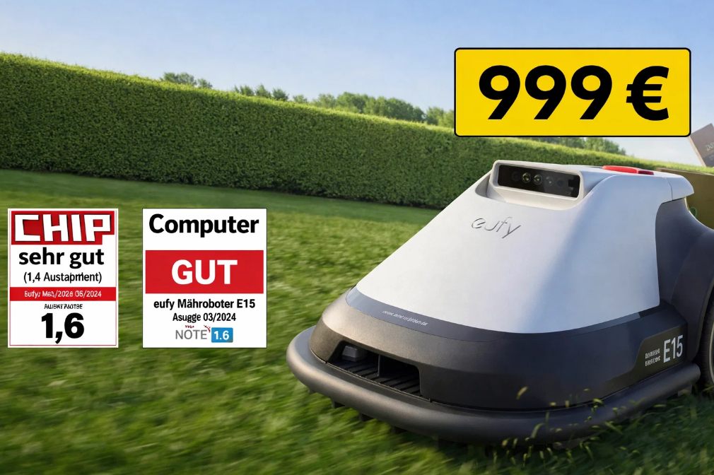 Amazon: Mähroboter eufy E15 ohne Begrenzungskabel für 999 Euro