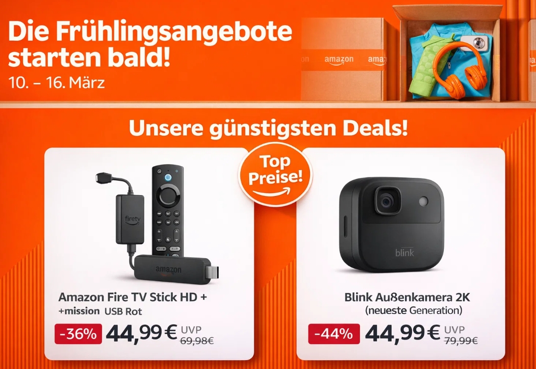 Amazon: Frühlingsangebote ab 10. März 2026