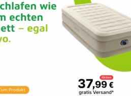 Völkner: Luftbett mit integrierter Pumpe für 37,99 Euro
