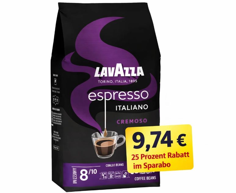 Amazon: "Lavazza Espresso Italiano Cremoso" für 9,74 Euro