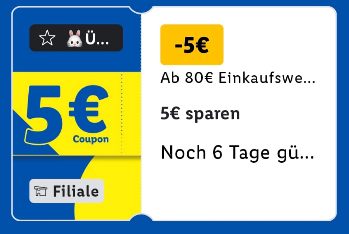 Lidl Plus: 5 Euro Rabatt beim Discounter-Einkauf