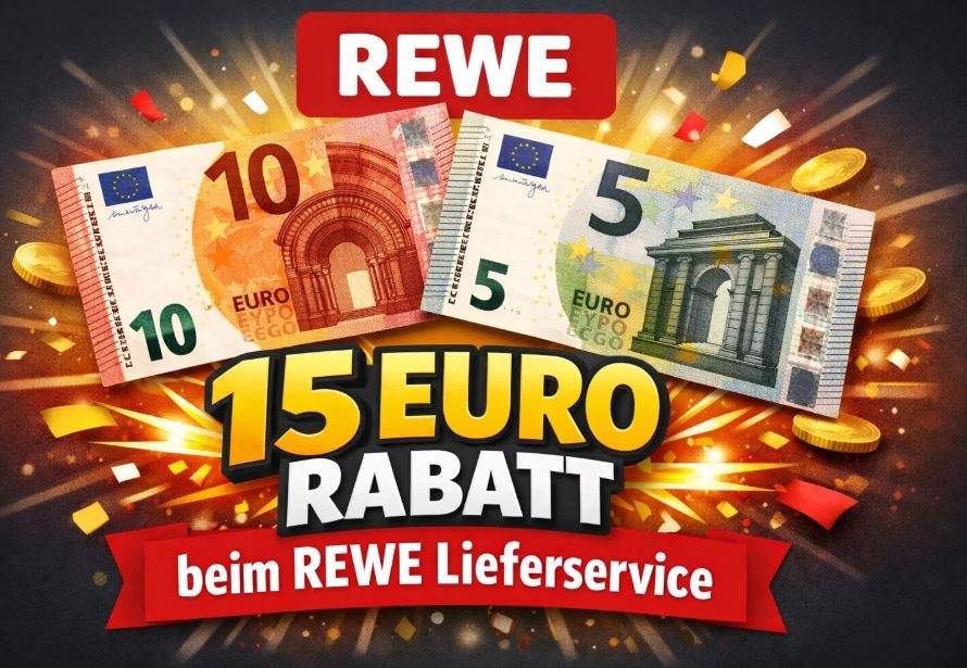 Rewe: Lieferservice mit 15 Euro Neukunden-Rabatt