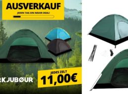 Sportspar: Zwei-Personenzelt für elf Euro