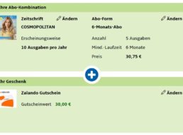 Cosmopolitan: Halbjahresabo für 30,75 Euro mit Gutschein über 30 Euro