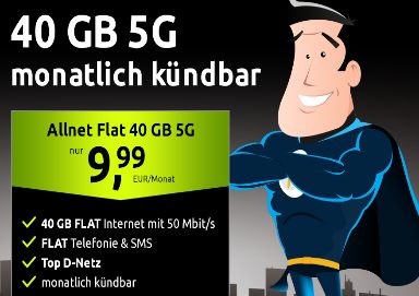 Crash: 40 GByte 5G-Daten für 9,99 Euro