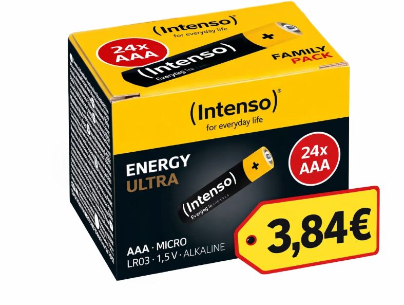 Amazon: Intenso-Batterien (AAA) im 24er-Pack für 3,86 Euro