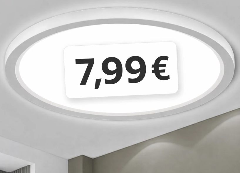 Amazon: LED-Deckenlampe mit 1600 Lumen für 7,99 Euro