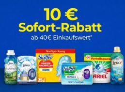 Amazon: 10 Euro Rabatt auf Waschmittel und Putzmittel