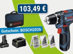 Völkner: Akkuschrauber Bosch Professional GSR 12V-15 für 103,49 Euro
