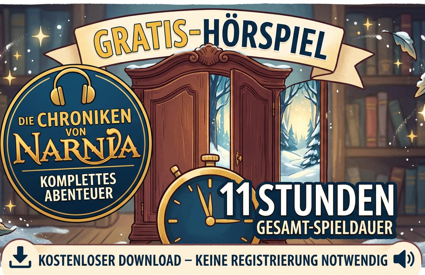 Gratis: Hörspiel "Die Chroniken von Narnia" bei ARDsounds zum Download
