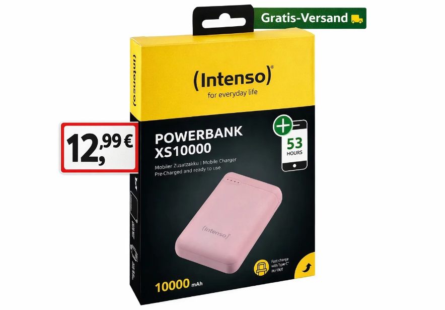Ebay: Intenso Powerbank mit 10.000 mAh für 12,99 Euro