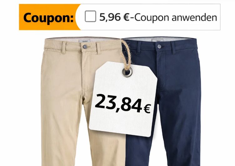 Wieder da: Doppelpack Chinos von "Jack&Jones" für 23,84 Euro