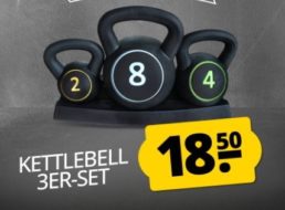 Sportspar: Kettlebell-Set für 18,50 Euro, Fahrradschloss für 99 Cent