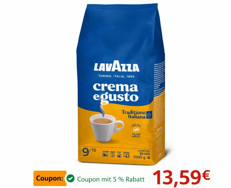 Sparabo: "Lavazza Crema e Gusto" für 13,59 Euro