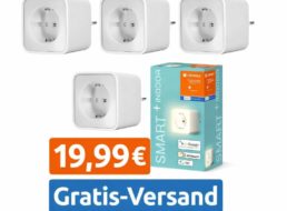 Ebay: LEDvance Smart+ Plug im Viererpack für 19,99 Euro