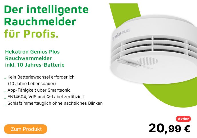 Völkner: Rauchmelder mit Rabatt und Gratis-Versand ab 39 Euro
