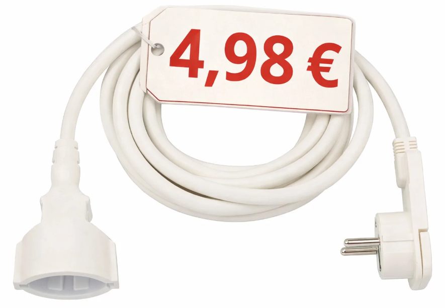 Amazon: Brennenstuhl-Verlängerungskabel mit Flachstecker für 4,98 Euro