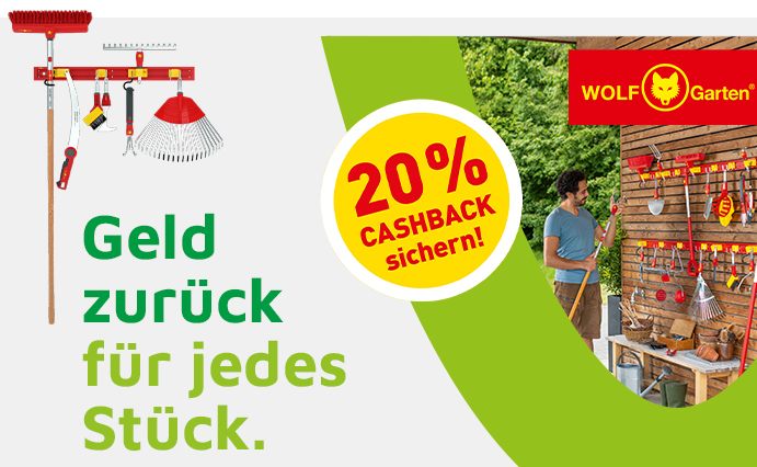 Wolf-Garten: 20 Prozent Cashback auf Dünger und mehr