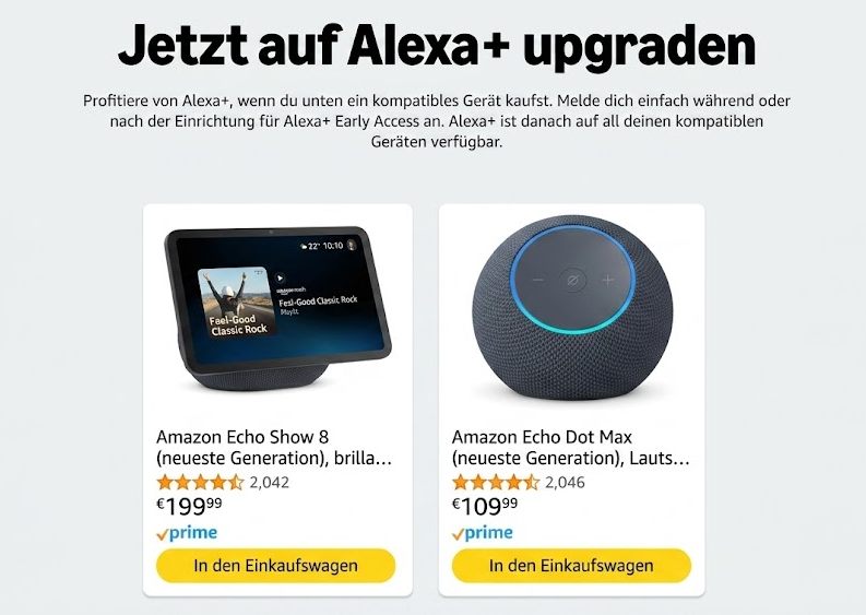 Alexa Plus: Sprachassistent startet heute in Deutschland