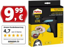 Amazon: „Heißklebepistole Pattex Made at home“ zum Bestpreis von 9,99 Euro
