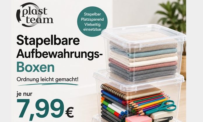 Outlet46: Stapelpare Ordnungsboxen ab 6,99 Euro