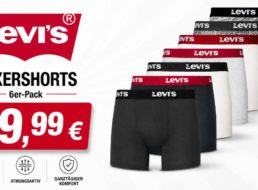 Levi’s: Boxershorts im 7er-Pack für 29,99 Euro