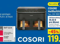 Lidl: Testsieger-Heißluftfritteuse für 119 Euro