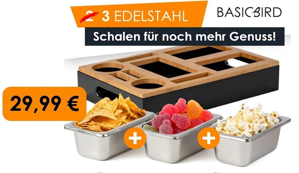 Prime: "Couchbar-Snackbox" für 29,99 Euro frei Haus