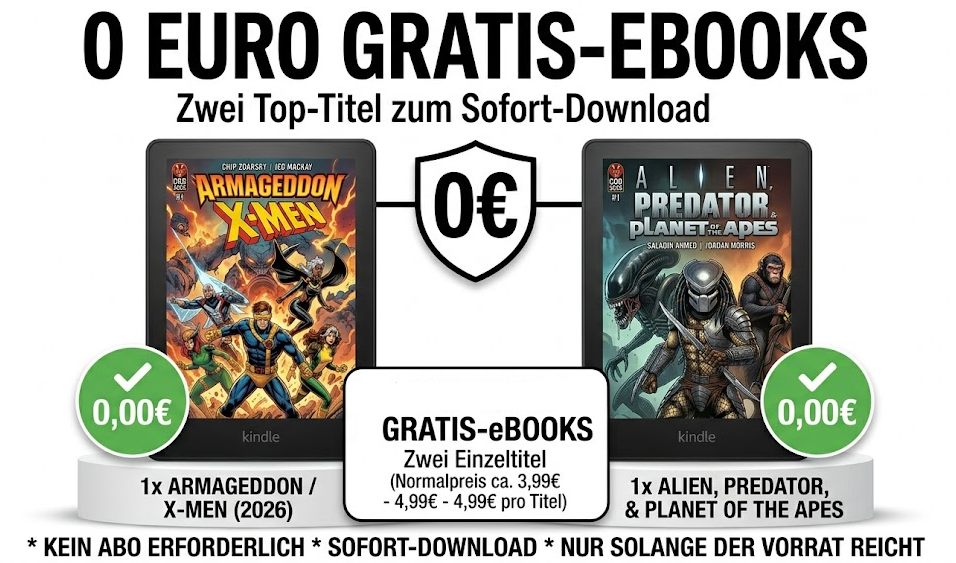 Gratis: Comics als eBooks bei Amazon zum Nulltarif