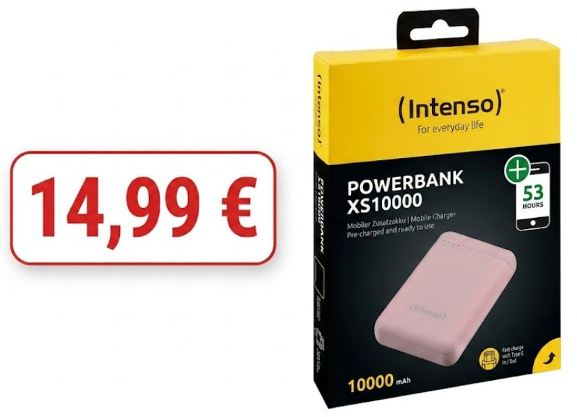 Ebay: Powerbank Intenso XS10000 für 14,99 Euro frei Haus