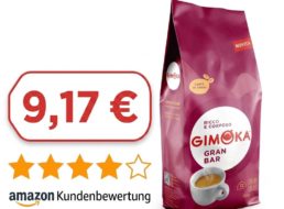 Sparabo: 1 Kilogramm Kaffeebohnen „Gimoka Gran Bar“ für 9,17 Euro