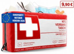 Bestseller: KfZ-Verbandstasche für 9,90 Euro