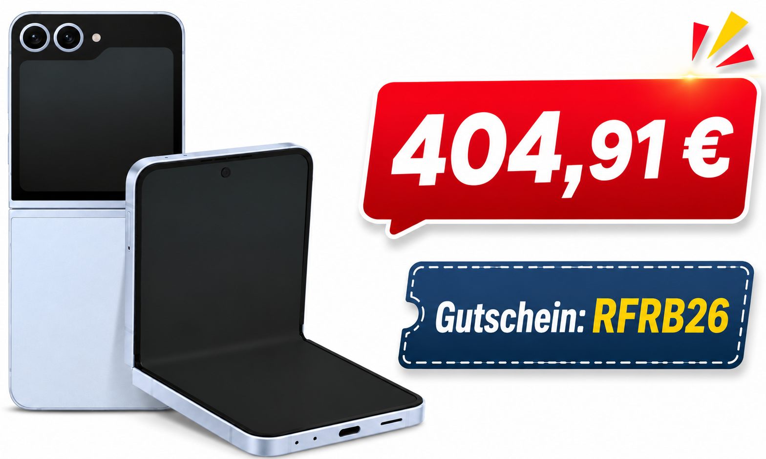 Ebay: Samsung Galaxy Z Flip 6 refurb für 404,91 Euro