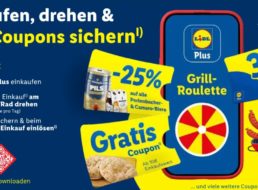 Lidl Plus: Grillroulette mit täglich neuen Coupons