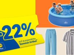 Lidl: „Sommer Deals“ mit 22 Prozent Rabatt bis Samstag