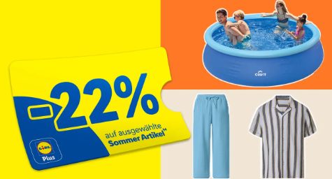 Lidl: "Sommer Deals" mit 22 Prozent Rabatt bis Samstag