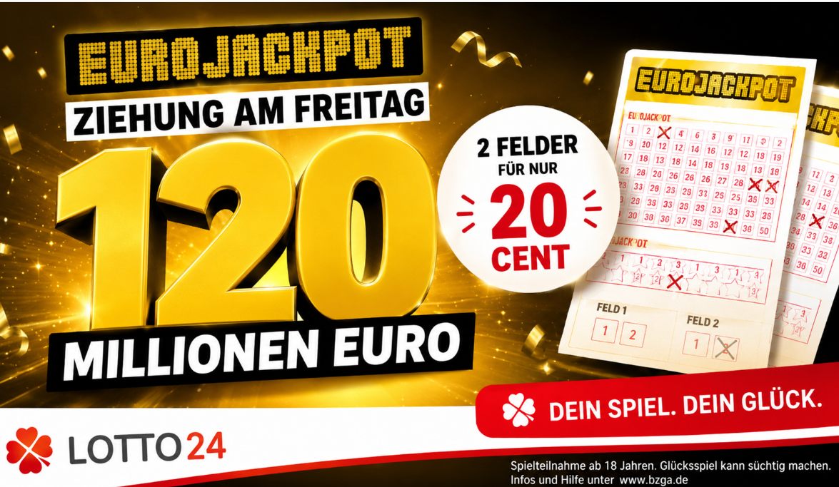 Rekord-Jackpot: Mit 20 Cent um 120 Millionen Euro mitspielen