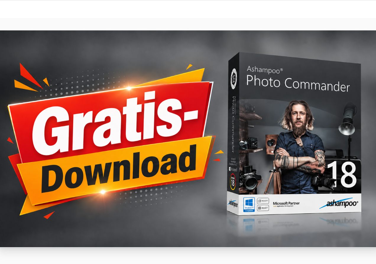 Gratis: Vollversion "Ashampoo Photo Commander 18" zum Download