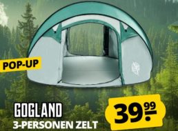 Sportspar: 3-Personenzelt für 39,99 Euro