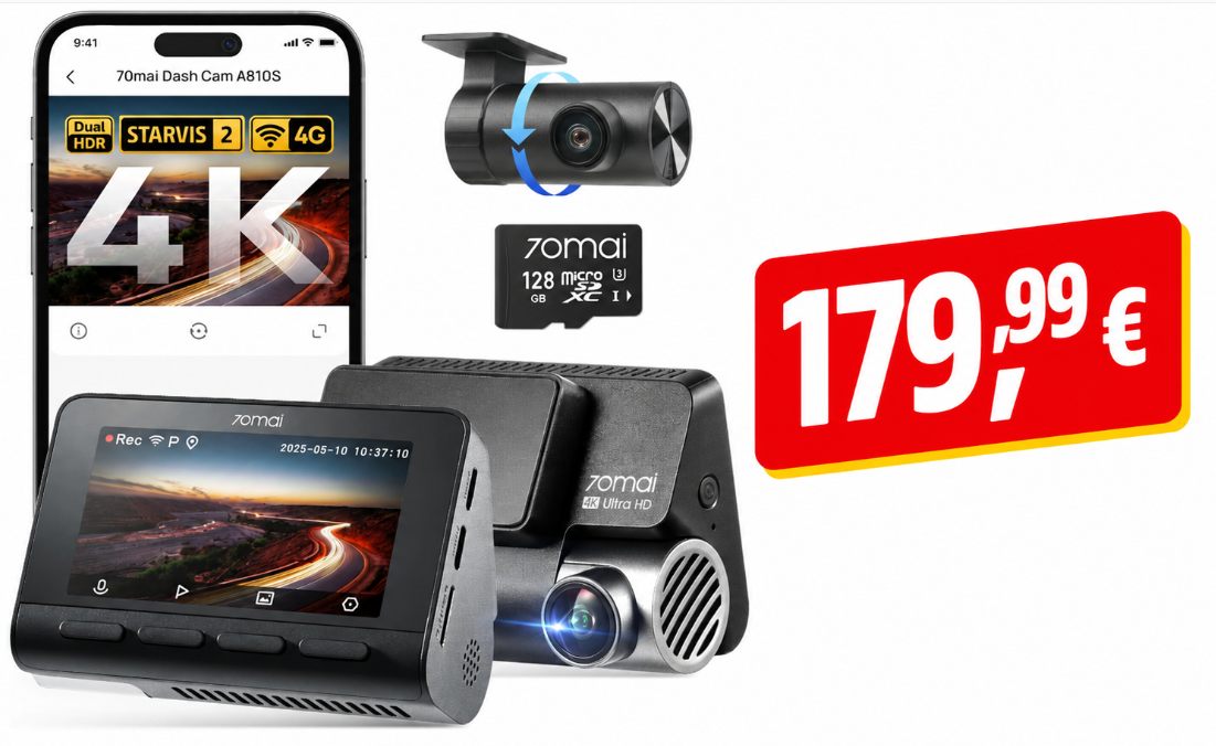 Prime Day: Dashcam 70mai A810S für 179,99 Euro