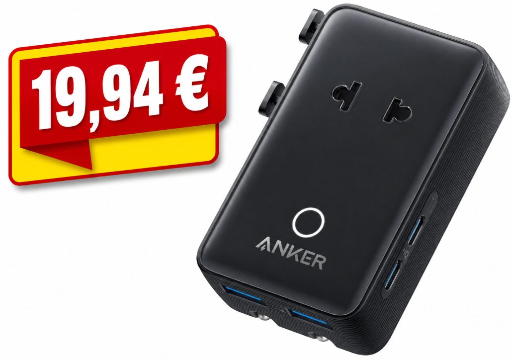 Anker Nano: Kompakter Reiseadapter mit 4 x USB für 19,94 Euro