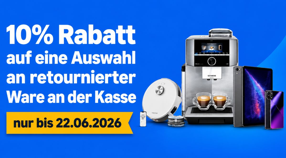 Amazon Retourenkauf: 10 Prozent Rabatt für 20 Tage