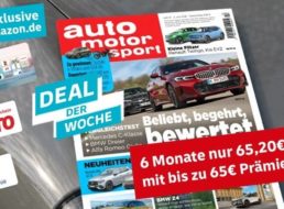 Gratis: Gutschein über 65 Euro zum „Auto Motor Sport“-Abo für 65,20 Euro