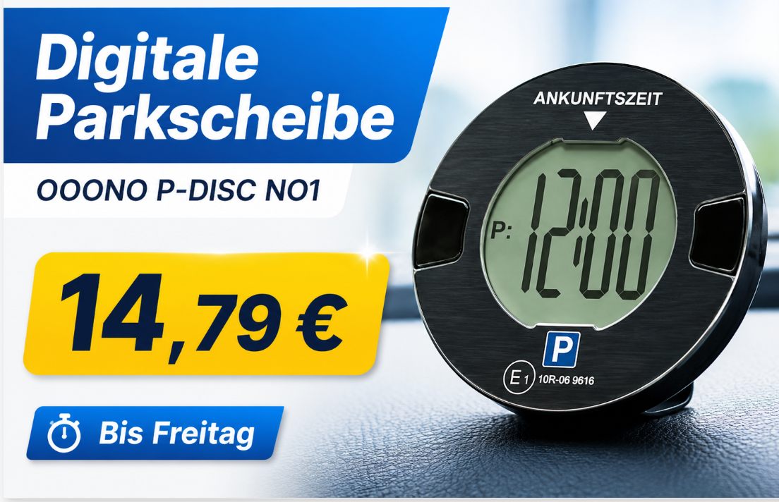 Prime Day: Digitale Parkscheiben und "Blitzerwarner" mit Rabatt