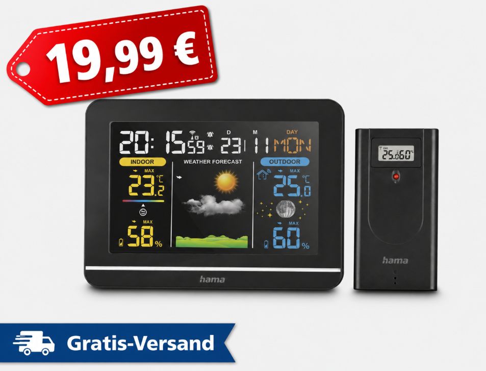 Hama: Wetterstation Usedom zum Aktionspreis von 19,99 Euro