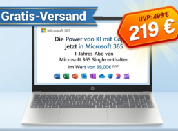 Amazon: Einsteiger-Notebook mit Microsoft 365 für 219 Euro