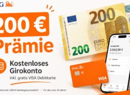 Knaller: 200 Euro zum Gratis-Girokonto der ING geschenkt