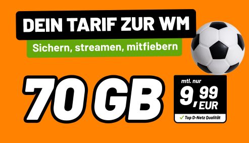 Klarmobil: 70 GByte 5G mit Allnet-Flat ab 9,99 Euro