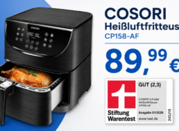 Lidl: Cosori-Heißluftfritteuse mit gutem Testergebnis für 89,99 Euro
